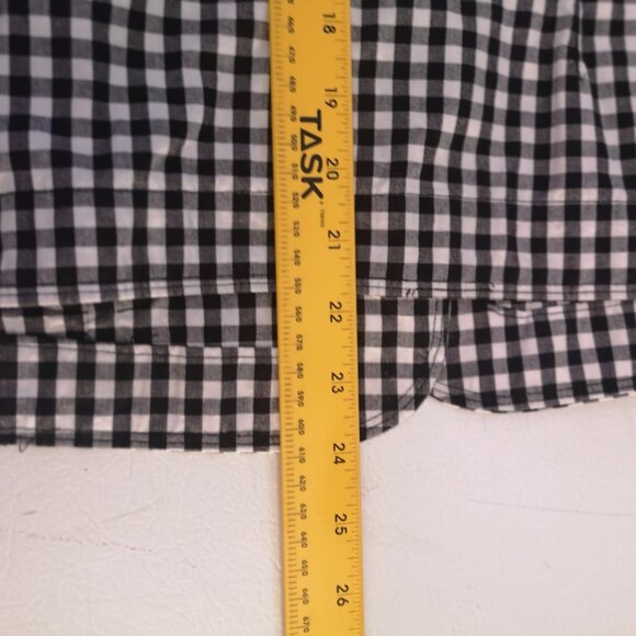 Christopher & Banks Ladies Size Large Black & White Checkered Lightweight Jacket - Picture 9 of 9